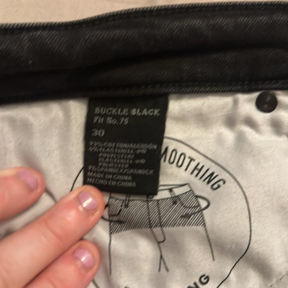 BUCKLE BLACK HIGH RISE SHORTS SIZE 30 - Picture 6 of 7